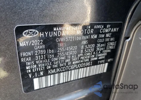 2023 Genesis Gv60 Advanced z USA, uszkodzony, nr VIN KMUKCDTC6PU005961